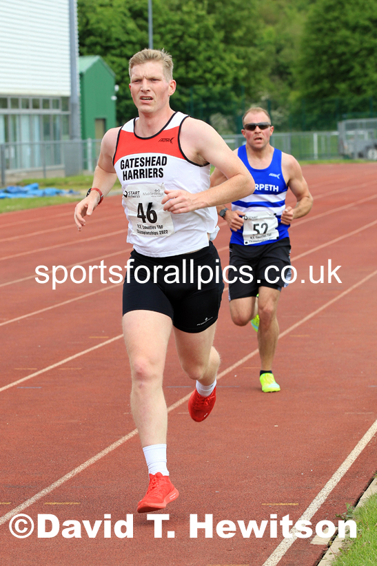 2022 North Eastern Counties AA 10000 metres Champs., Chester le Street, Sat,. May 21st. Photo: David T. Hewitson/Sports for All Pics
